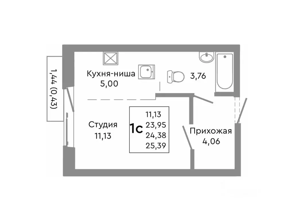 Студия Челябинская область, Челябинск Никс Лайн на Ярославской жилой ... - Фото 1