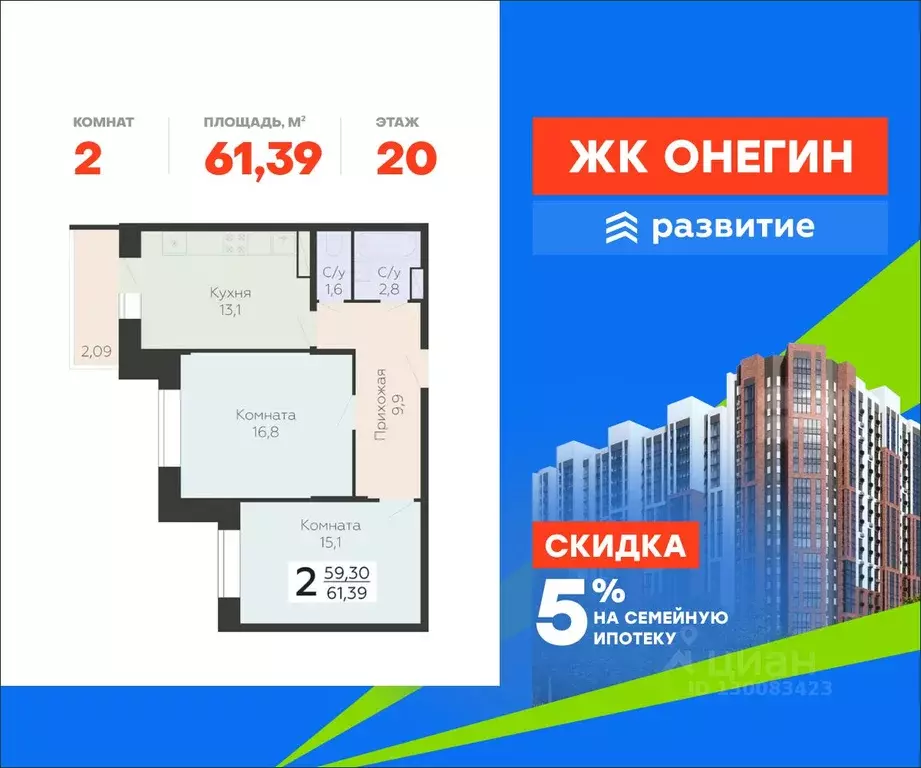 2-к кв. Московская область, Подольск Красная Горка мкр, ул. Садовая, ... - Фото 1