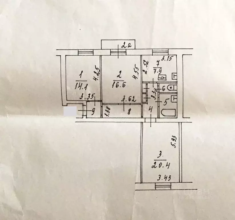 3-к кв. Москва 7-я Кожуховская ул., 14/1 (75.0 м) - Фото 1