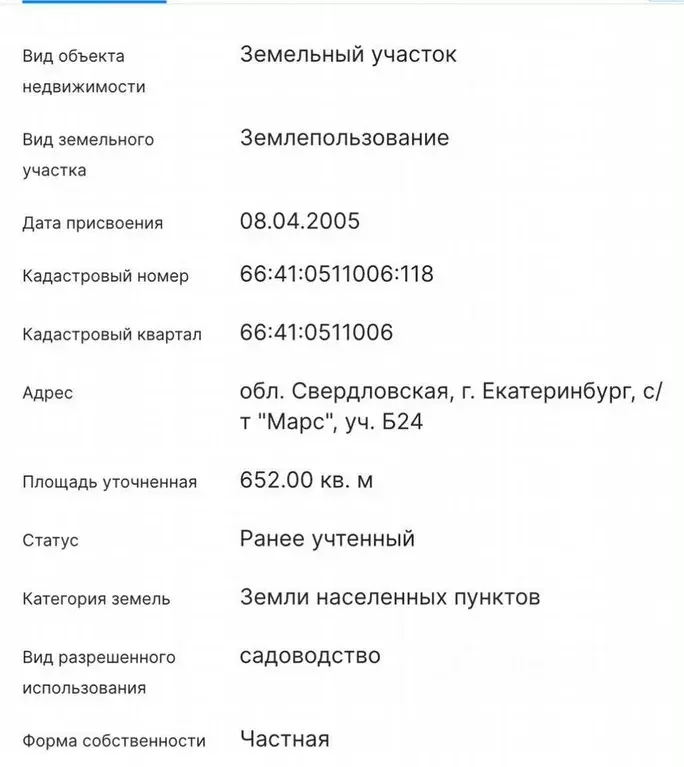 Участок в Свердловская область, Екатеринбург Марс СНТ, Б24 (6.0 сот.) - Фото 0