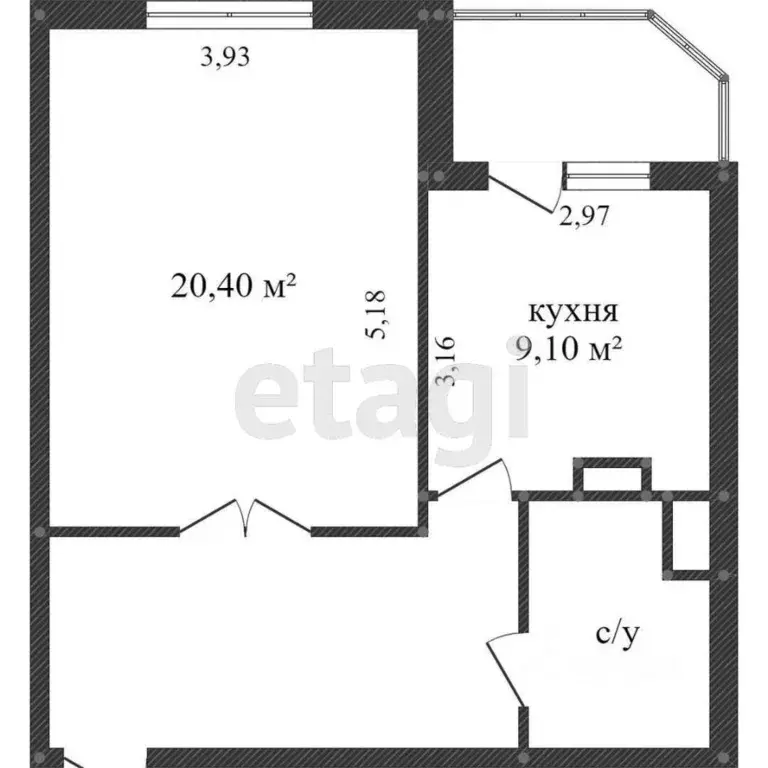 1-к кв. Ханты-Мансийский АО, Сургут ул. Генерала Иванова, 3/2 (46.3 м) - Фото 1