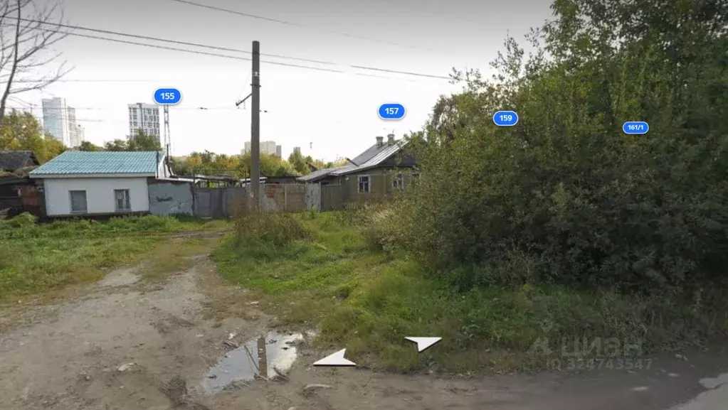 Участок в Свердловская область, Екатеринбург ул. Татищева, 157 (11.0 ... - Фото 2