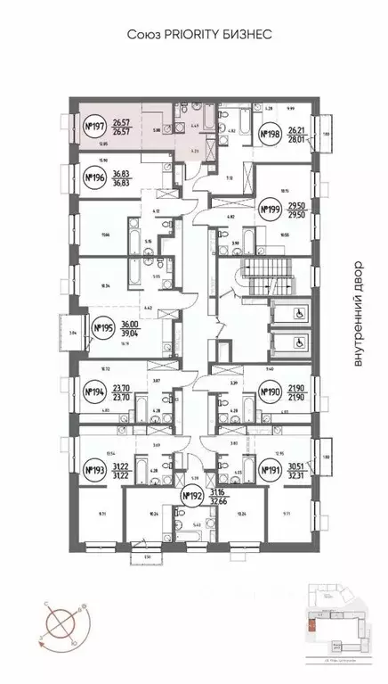 Студия Иркутская область, Иркутск Макс жилой комплекс (26.57 м) - Фото 2
