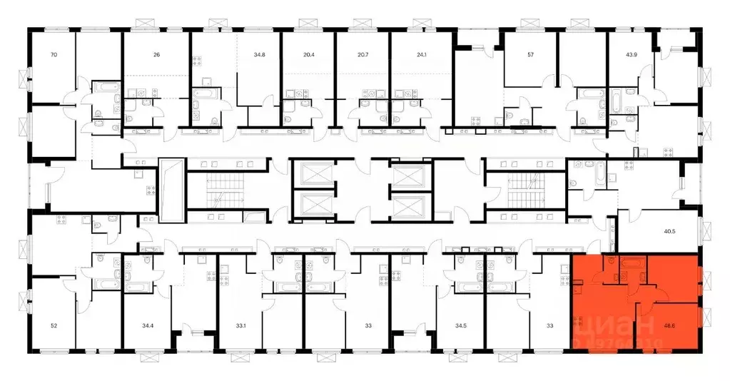 2-к кв. Приморский край, Владивосток ул. Борисенко, 48к2 (48.6 м) - Фото 2