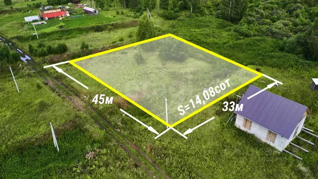 Участок в Томская область, Томский район, с. Вершинино, Междуречье кп ... - Фото 1