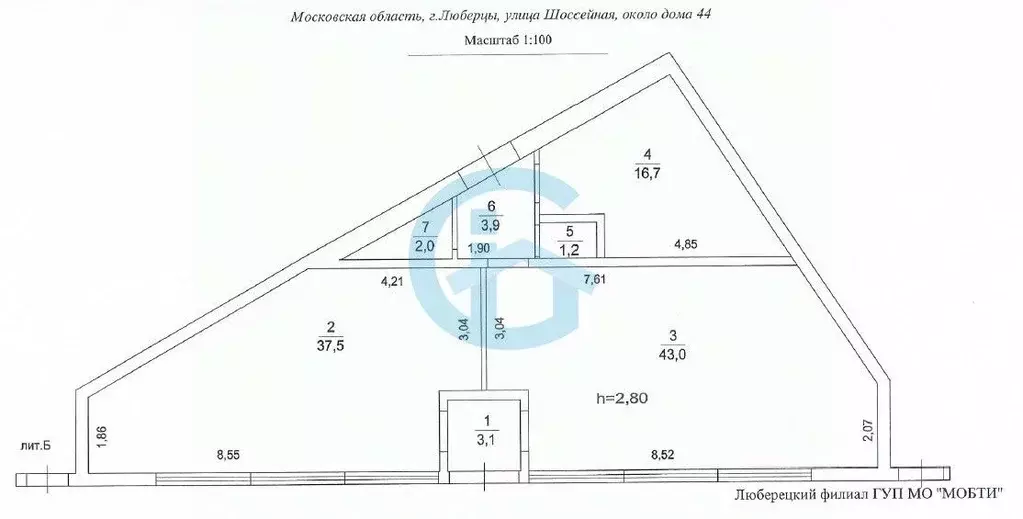 Торговая площадь в Московская область, Люберцы Шоссейная ул., 44А (43 ... - Фото 1