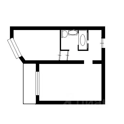 1-к кв. Московская область, Балашиха Кучино мкр, ул. Речная, 16 (42.0 ... - Фото 2