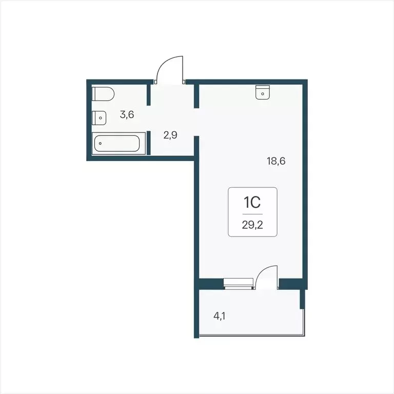 Квартира-студия: Новосибирск, Кедровая улица, 80/3 (29.2 м) - Фото 0
