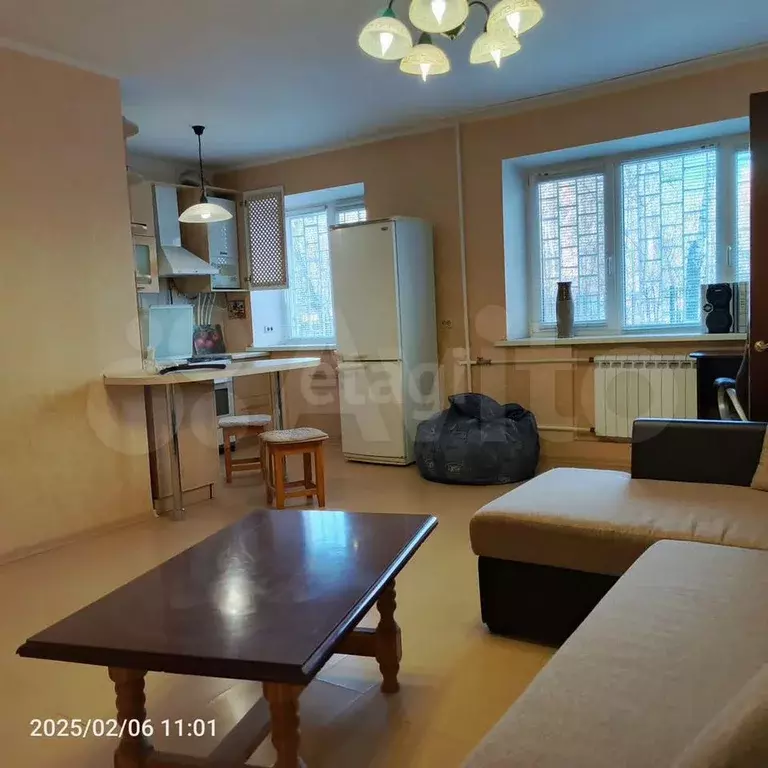 1-к. квартира, 44 м, 1/5 эт. - Фото 1