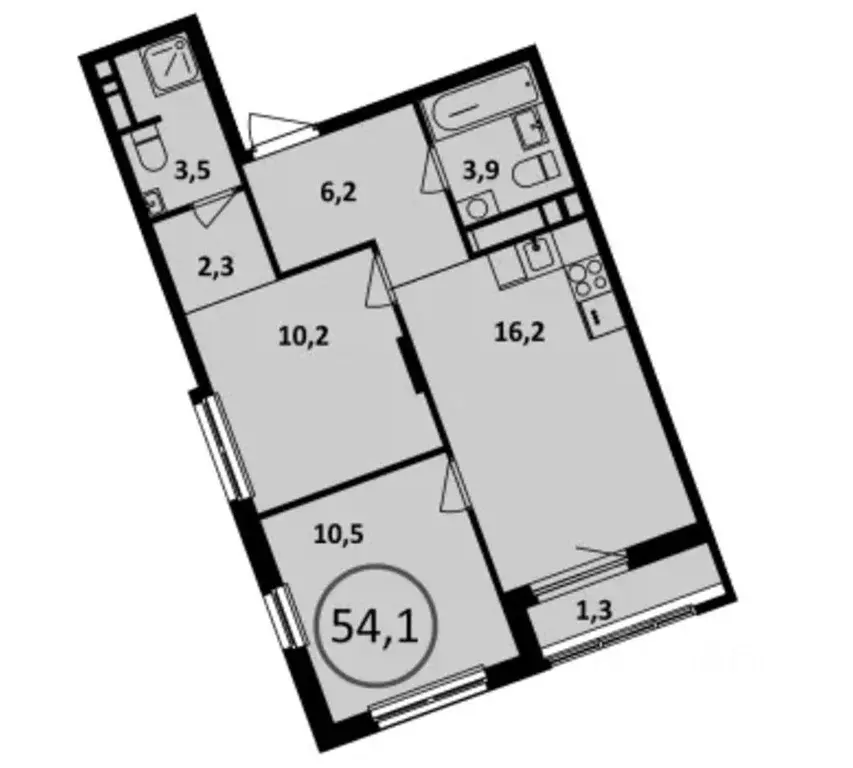 2-к кв. Москва бул. Веласкеса, 8 (54.5 м) - Фото 1