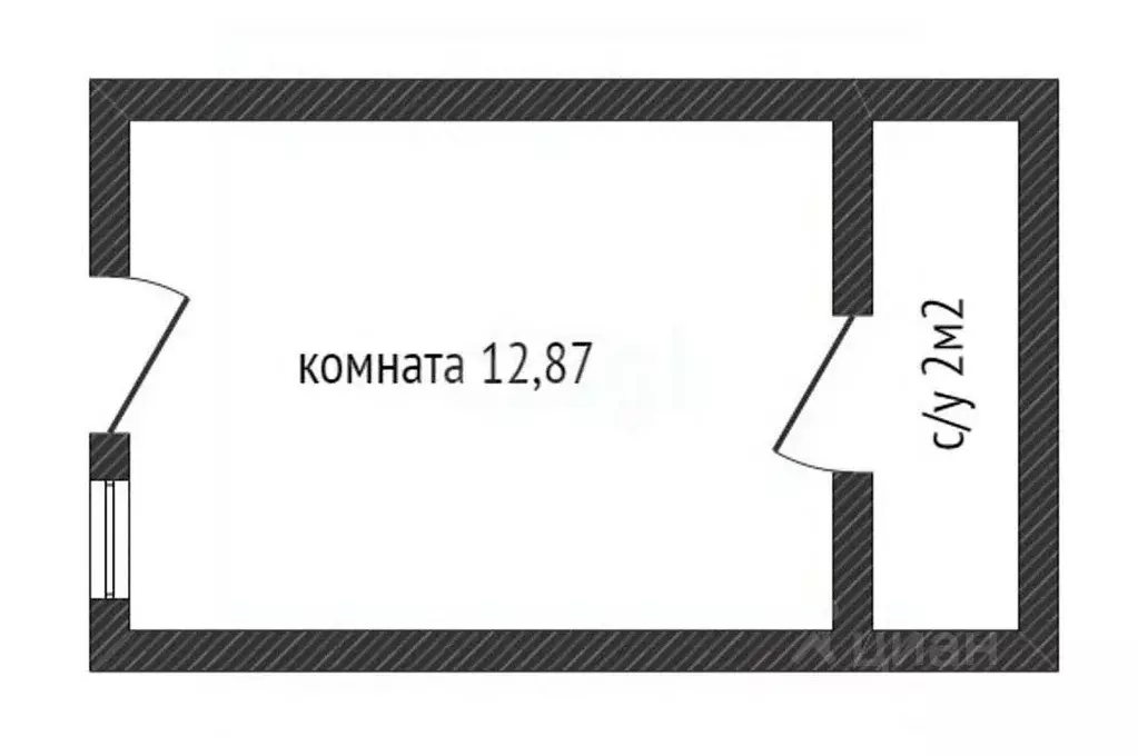Студия Краснодарский край, Геленджик ул. Гоголя, 11А (13.7 м) - Фото 2