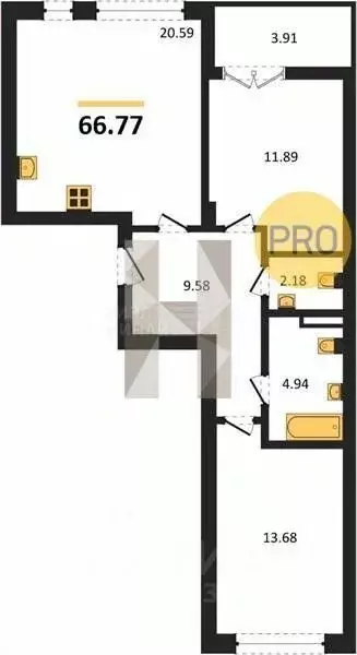 1-к кв. Калининградская область, Гурьевск Включи жилой комплекс (43.93 ... - Фото 1