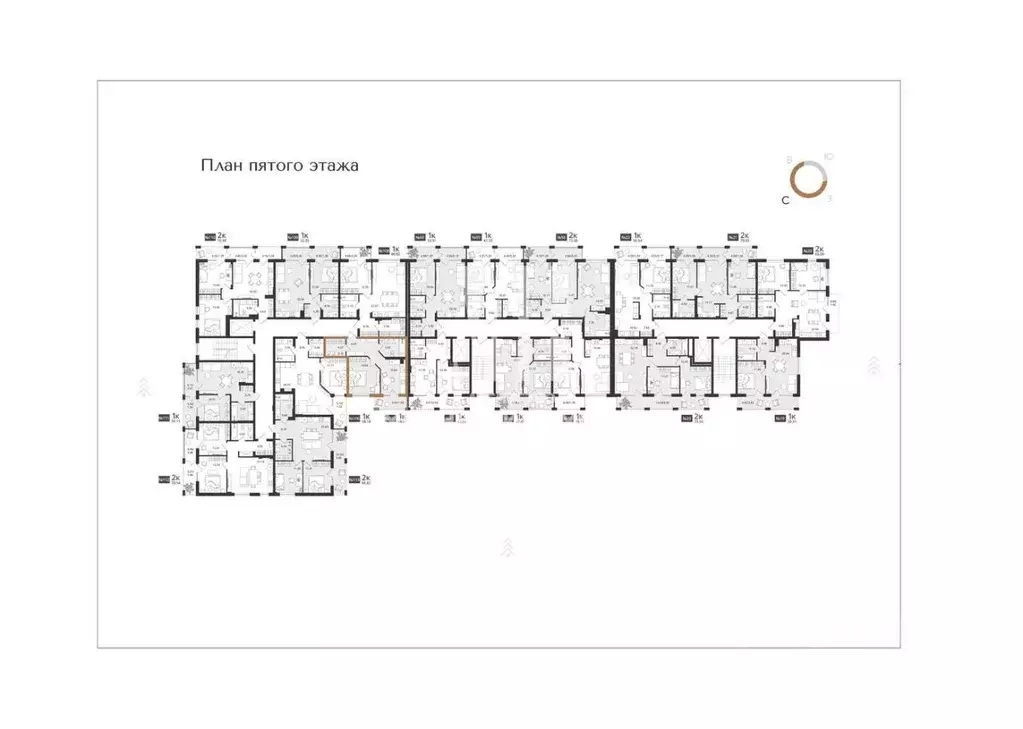 1-к кв. Калининградская область, Светлогорск Новая ул., 108-114 (48.67 ... - Фото 1