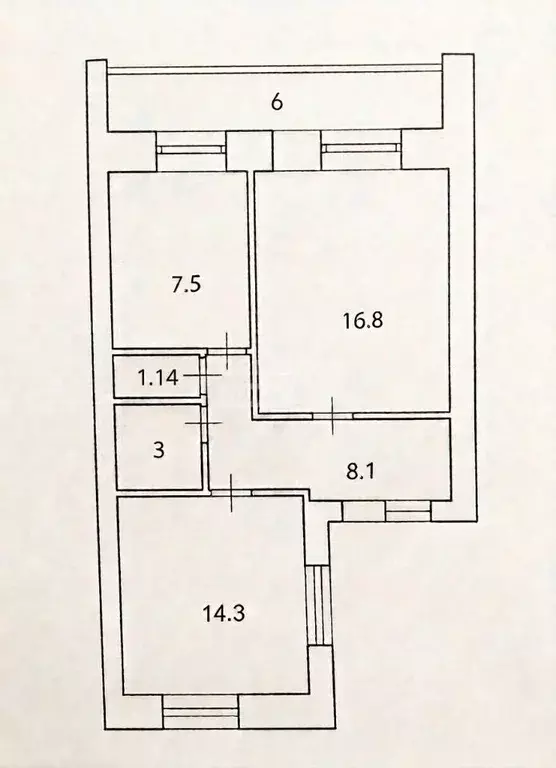 2-к кв. Башкортостан, Уфа пос. Мелькомбинат, Элеваторная ул., 5 (49.6 ... - Фото 2