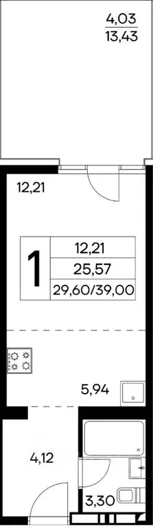 Студия Крым, Алушта муниципальный округ, пос. Семидворье пер. ... - Фото 2