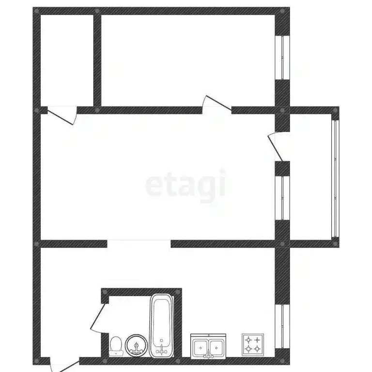 2-к кв. Костромская область, Кострома Черноречье мкр, 13 (44.0 м) - Фото 1