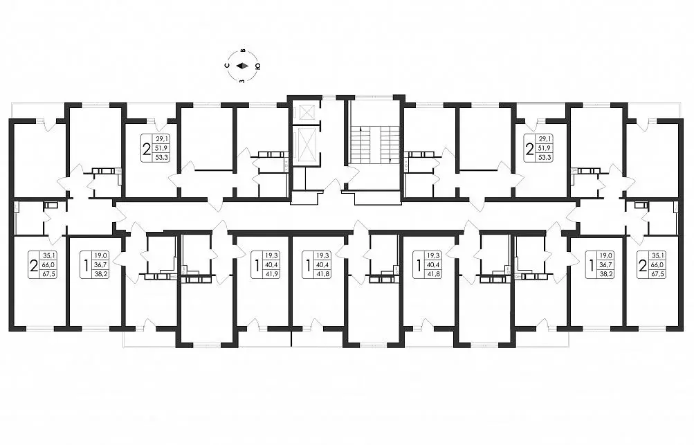 2-к кв. Воронежская область, Воронеж ул. Загоровского, 5/3 (53.3 м) - Фото 1