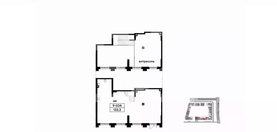 Торговая площадь в Москва Прокшино жилой комплекс (133 м) - Фото 2