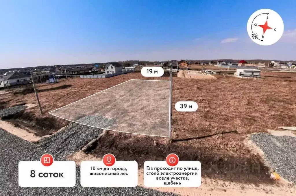 Участок в Тюменская область, Тюменский муниципальный округ, д. ... - Фото 1