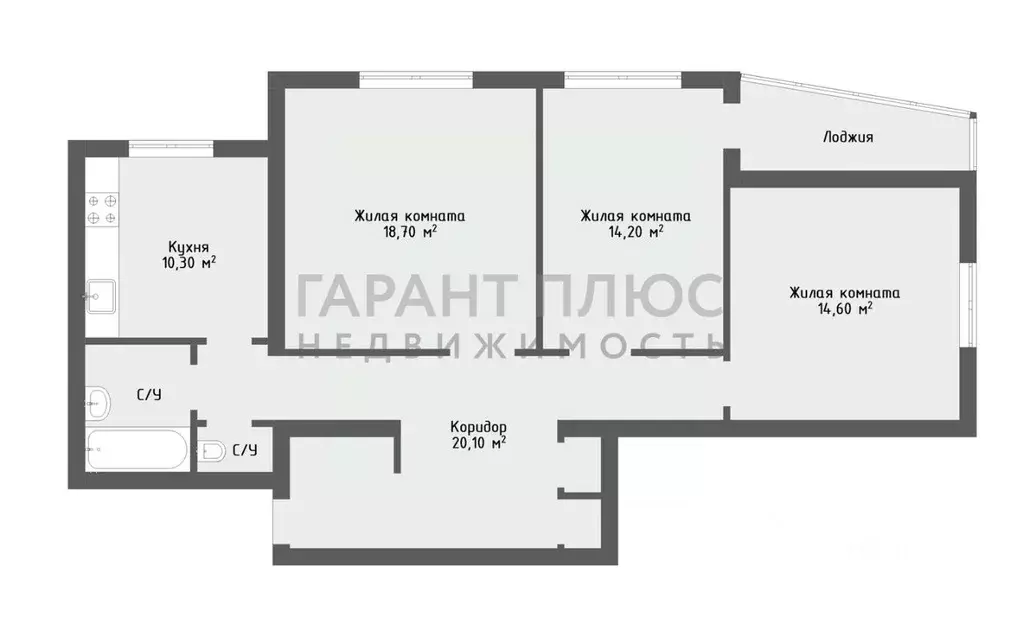 3-к кв. Липецкая область, Липецк пл. Имени Г.В. Плеханова, 1А (84.1 м) - Фото 2