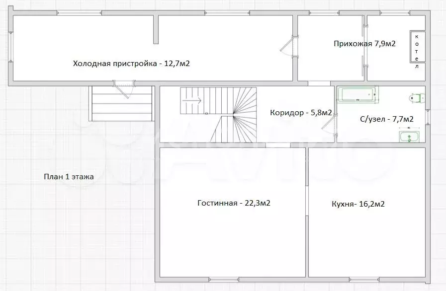 Дом 130 м на участке 8 сот. - Фото 1