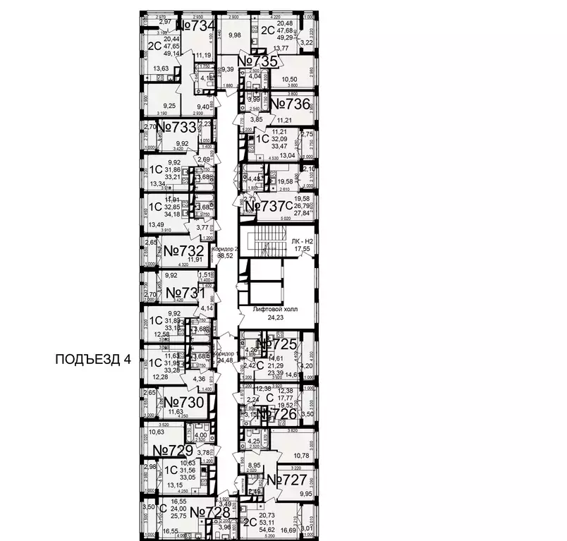 2-к кв. Тульская область, Тула пос. Горелки, Время жилой комплекс ... - Фото 2