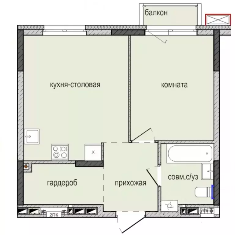 1-к кв. Удмуртия, Ижевск Культбаза жилрайон, 8-й мкр, Ежевика жилой ... - Фото 0