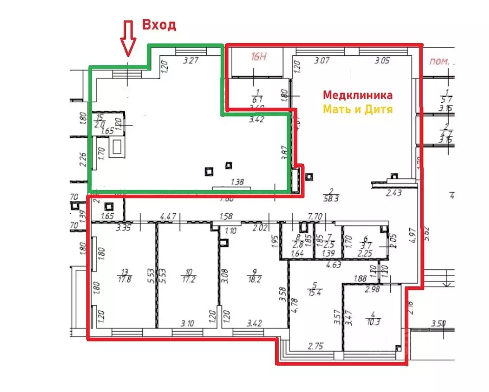 Помещение свободного назначения в Москва ул. Юлиана Семенова, 8к2 (55 ... - Фото 0