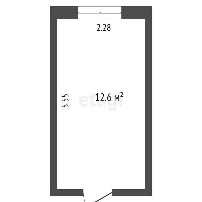 1к в -комнатной квартире (12.6 м) - Фото 1