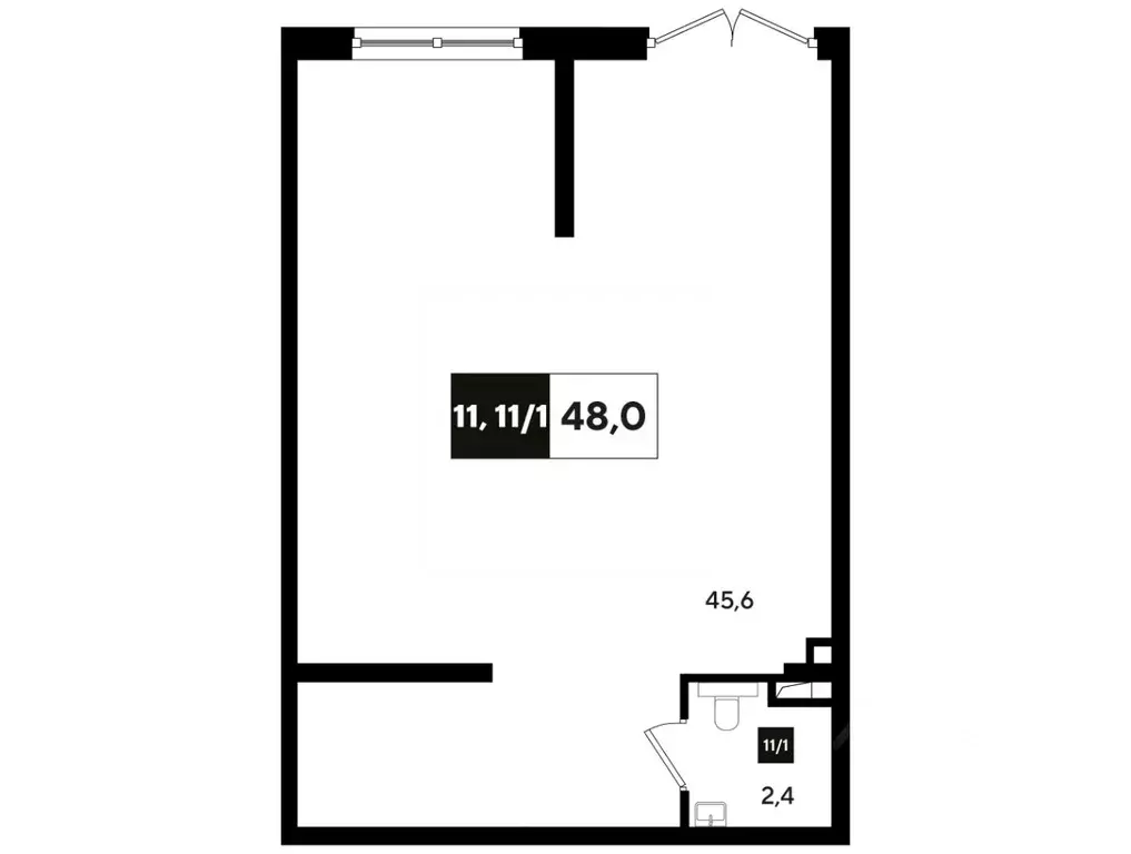 Офис в Краснодарский край, Краснодар ул. Анны Ахматовой, 6/1 (49 м) - Фото 1