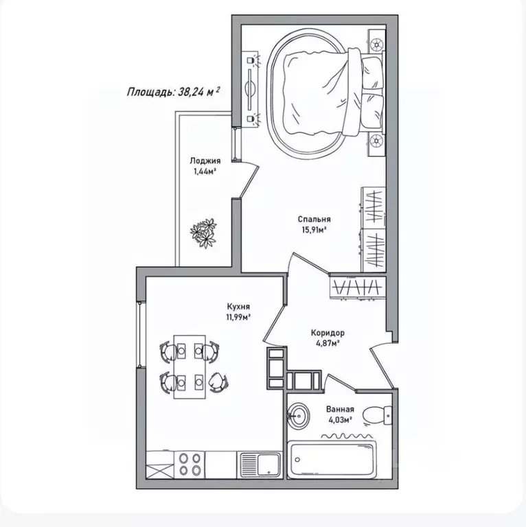 1-к кв. Ярославская область, Ярославль ул. Дядьковская, 25А (38.24 м) - Фото 1