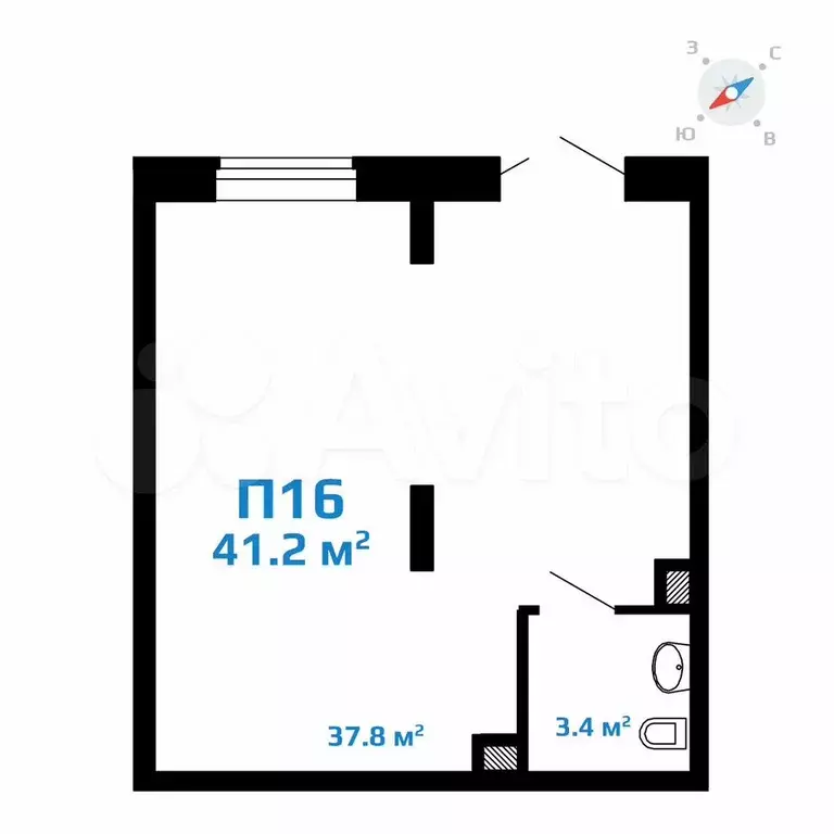 Помещение для бизнеса в ЖК  2Д Федосеенко , 41.2 м - Фото 0