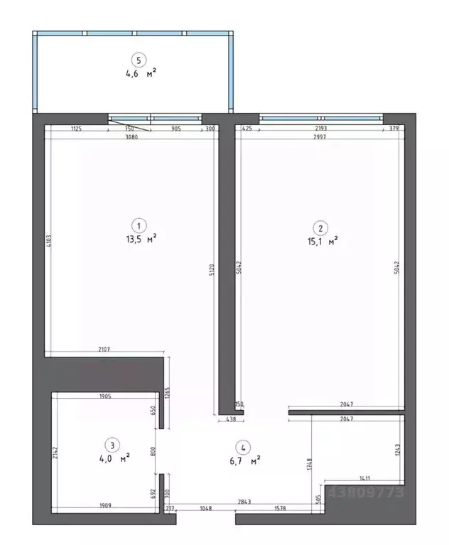 1-к кв. Санкт-Петербург ул. Федора Котанова, 3к2 (40.0 м) - Фото 2