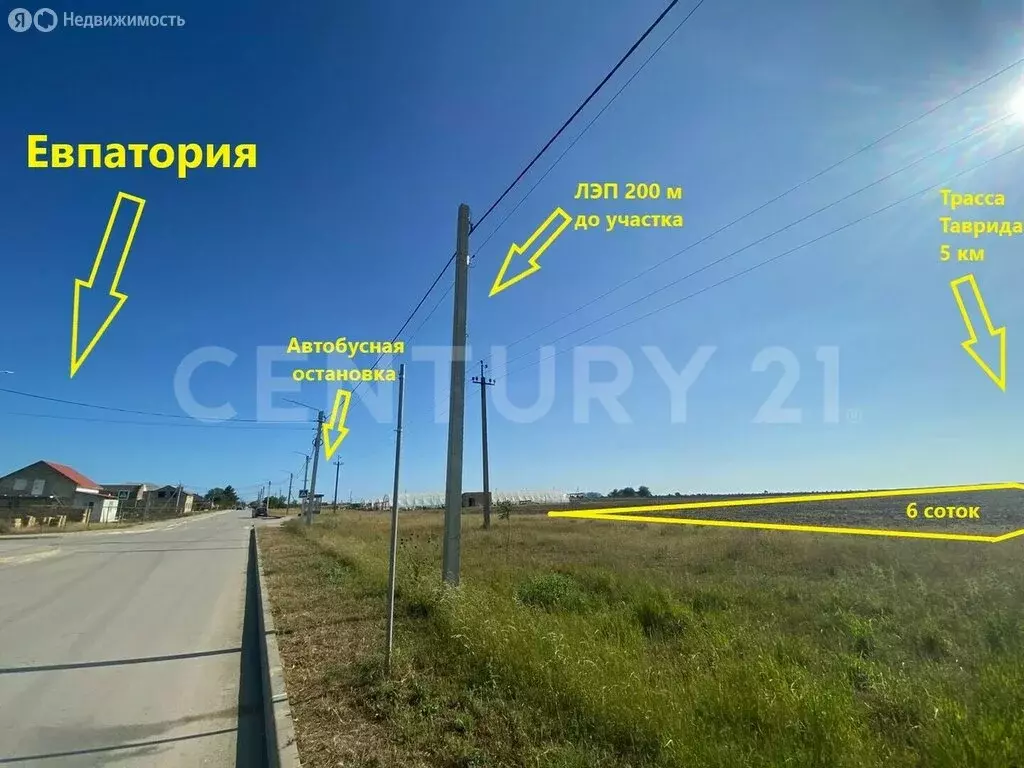 Участок в Евпатория, микрорайон Исмаил-Бей, улица 28 Августа (6 м) - Фото 2