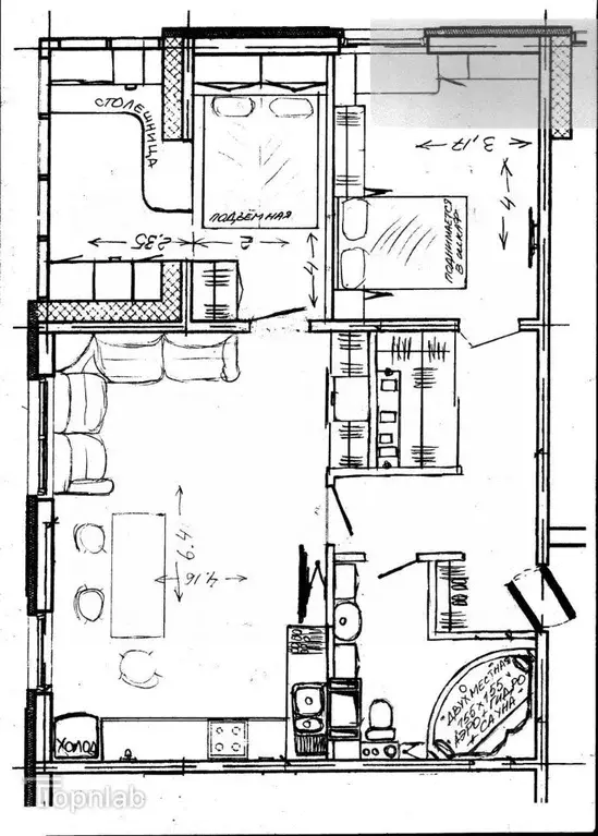 2-к кв. Санкт-Петербург просп. Энтузиастов, 38к2 (65.8 м) - Фото 1