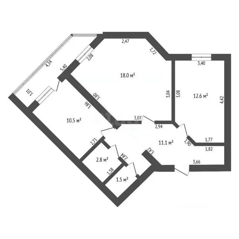 2-к кв. Амурская область, Благовещенск ул. Шимановского, 78 (56.5 м) - Фото 1