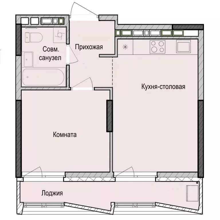 1-к кв. Татарстан, Казань Седьмое Небо жилрайон, Унай жилой комплекс ... - Фото 0