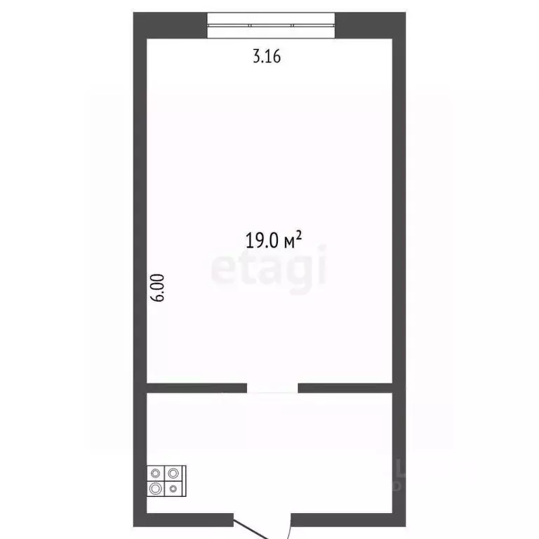 Комната Башкортостан, Стерлитамак ул. Химиков, 24 (19.0 м) - Фото 1