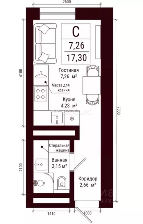 Студия Башкортостан, Уфа ул. Аксакова, 51 (17.3 м) - Фото 2