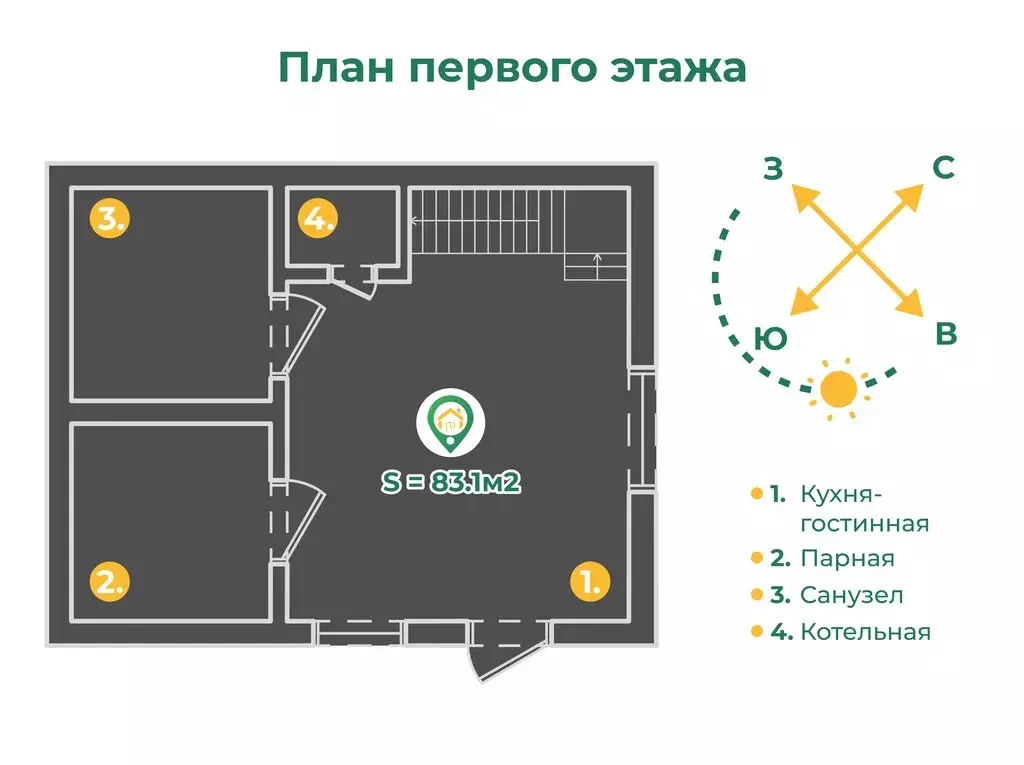 Дом в Алтайский район, деревня Кайбалы (83.1 м) - Фото 2