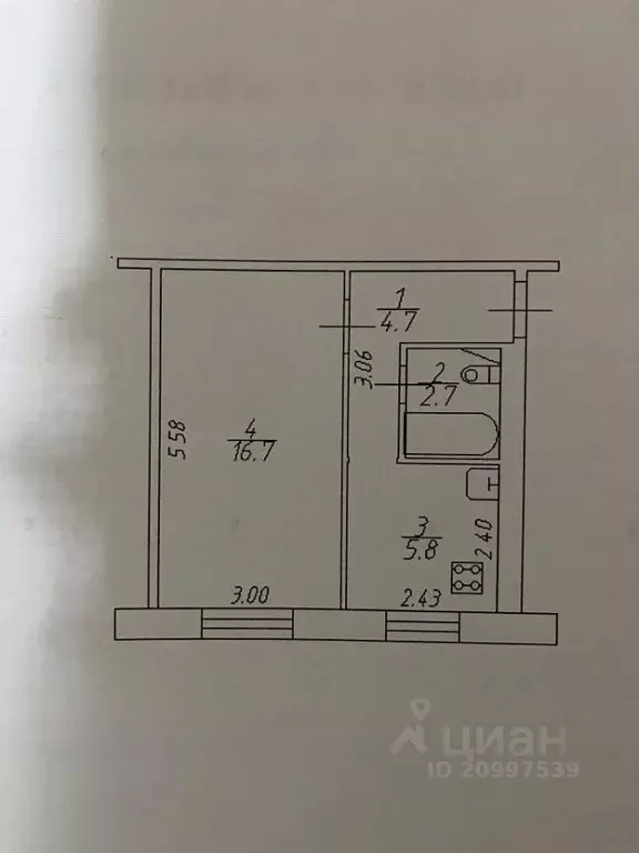 1-к кв. Новгородская область, Новгородский район, Ермолинское с/пос, ... - Фото 2