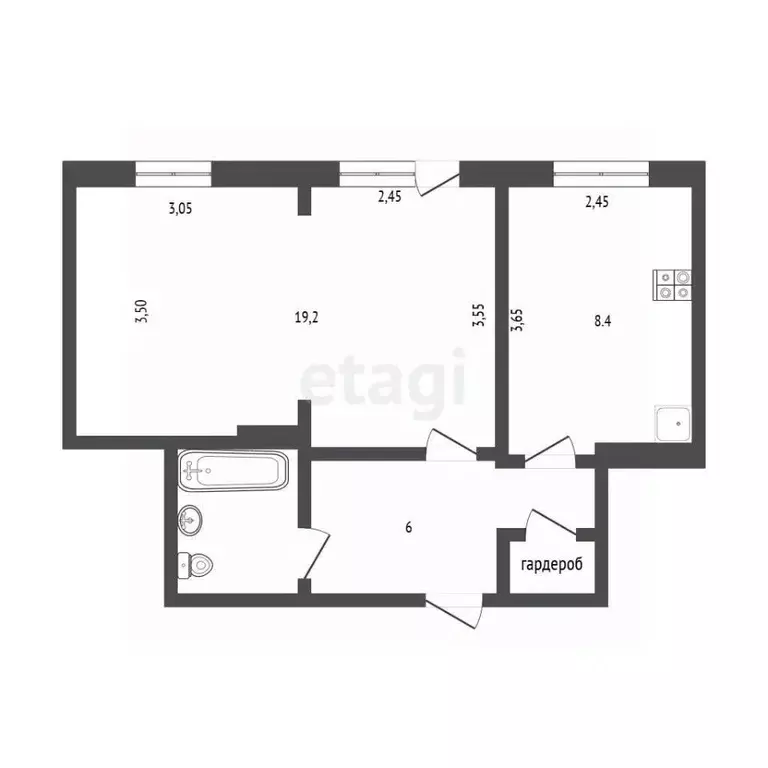 1-к кв. Камчатский край, Петропавловск-Камчатский Кавказская ул., 20 ... - Фото 2