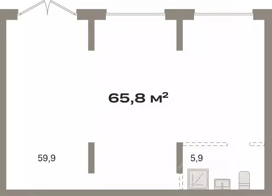 Торговая площадь в Курганская область, Курган Центральный жилрайон, ... - Фото 1