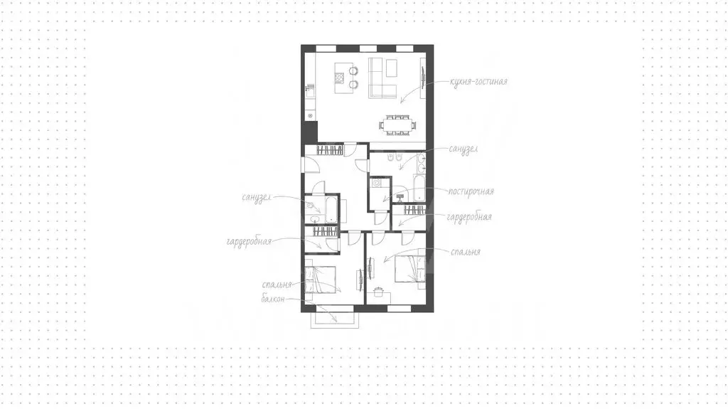 Квартира-студия: Москва, улица Большая Полянка, 44 (135 м) - Фото 1