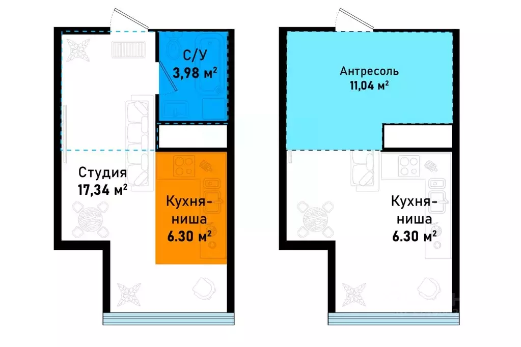 1-к кв. Крым, Черноморское пгт ул. Евпаторийская, уч1 (38.66 м) - Фото 1