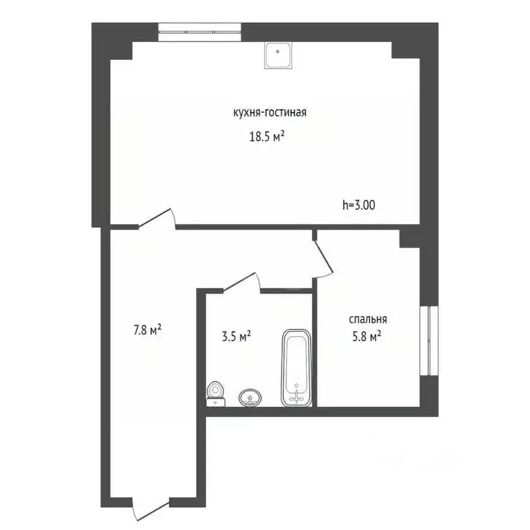 1-к кв. Красноярский край, Красноярск ул. Борисевича, 8А (35.7 м) - Фото 1