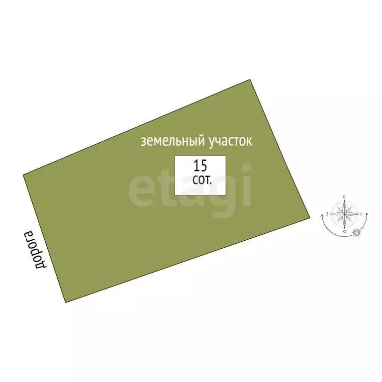 Участок в село Пятково, улица Ленина (15 м) - Фото 1