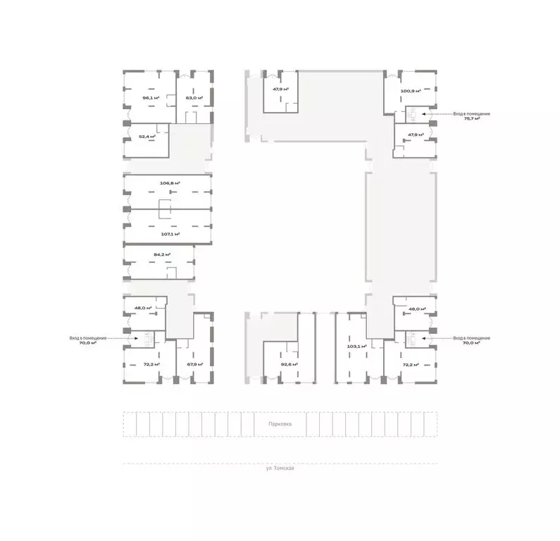 Помещение свободного назначения (96.07 м) - Фото 2