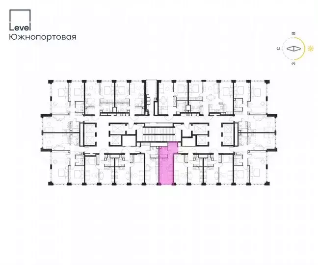 Квартира-студия, 23,4м, 58/68эт. - Фото 1