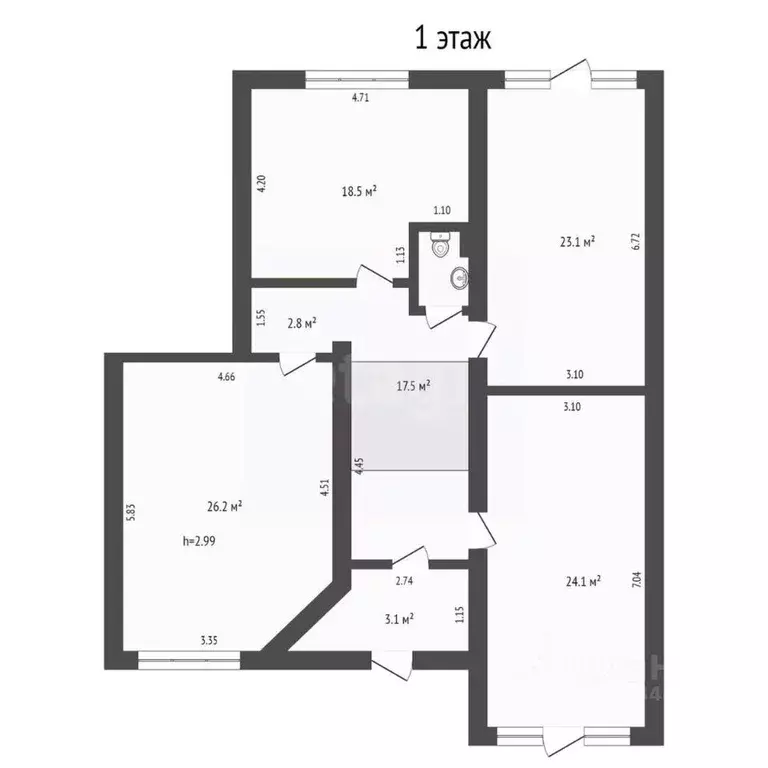 Офис в Тюменская область, Тюмень ул. Чернышевского, 2Бк9 (215 м) - Фото 1